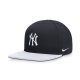 Nike MLB New York Yankees Dri-Fit Pro Structured Square Bill Cap Pitch Blue 4FA/White 10A L/X