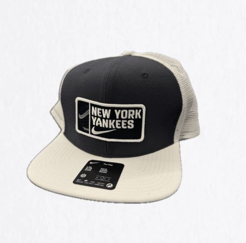 Nike MLB New York Yankees Primetime Dri-Fit Pro Structured Square Bill Trucker Cap Pitch Blue 4FA/White 10A/White 10A M/L