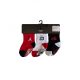JORDAN BY NIKE 3PK INFANT/TODDLER QUARTER SOCKS BLACK