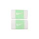 Nike Swoosh Doublewide Wristbands 2 Pk White/Vapor Green/White