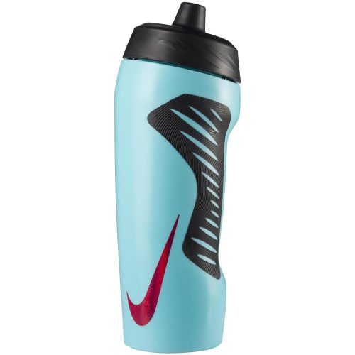 NIKE HYPERFUEL WATER BOTTLE 18OZ LIGHT AQUA/BLACK/METALLIC UNIVERSITY RED