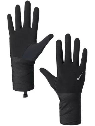 NIKE WOMEN'S TRANSFORM RUNNING GLOVES BLACK/BLACK/SILVER