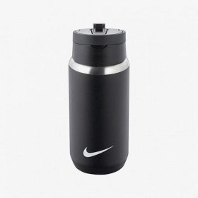 NIKE SS RECHARGE STRAW BOTTLE 12OZ BLACK/WHITE