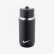 NIKE SS RECHARGE STRAW BOTTLE 12OZ BLACK/WHITE ONE