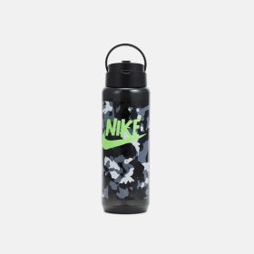   NIKE TR RENEW RECHARGE STRAW BOTTLE 24OZ GRAPHIC BLACK/BLACK/GHOST GREEN