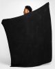 NIKE OFFLINE OVERSIZE BOUCLE KNIT BLANKET BLACK/BLACK