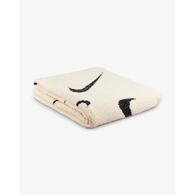   NIKE OFFLINE OVERSIZE BOUCLE KNIT BLANKET LT OREWOOD BRN/BLACK