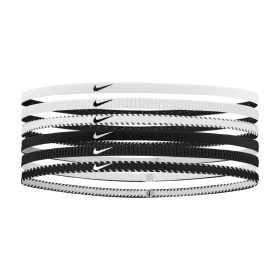 Nike Flex Classic Slim Headbands 6Pk White/Black