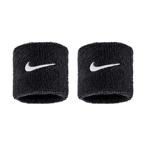 Nike Swoosh Classic Wristbands 2Pk Black/White