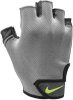 NIKE MEN'S ESSENTIAL FITNESS GLOVES COOL GREY/ANTHRACITE/VOLT