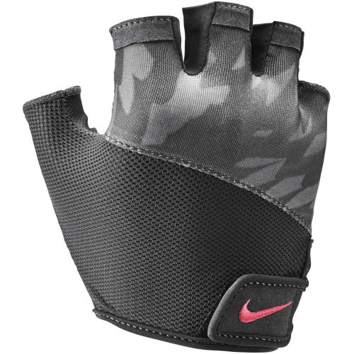 NIKE WOMEN'S PRINTED GYM ELEMENTAL FITNESS GLOVES GUNSMOKE/ANTHRACITE/RUSH PINK