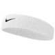 NIKE SWOOSH HEADBAND WHITE/BLACK