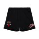 MITCHELL & NESS NBA POSTGAME FLEECE SHORTS VINTAGE LOGO CHICAGO BULLS BLACK