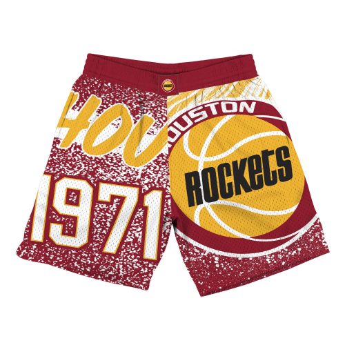 MITCHELL & NESS HOUSTON ROCKETS JUMBOTRON MESH SHORT SCARLET