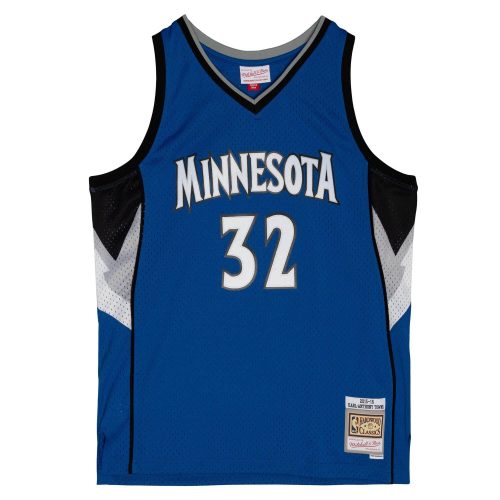 MITCHELL & NESS MINNESOTA TIMBERWOLVES Karl-Anthony Towns Mens Swingman Jersey Magic Blue