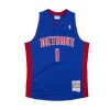MITCHELL & NESS DETROIT PISTONS CHAUNCEY BILLUPS 2003-04 SWINGMAN JERSEY ROYAL