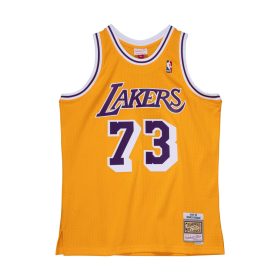   MITCHELL & NESS LOS ANGELES LAKERS DENNIS RODMAN Swingman Jersey Gold