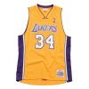 MITCHELL & NESS LOS ANGELES LAKERS SHAQUILLE O'NEAL Mens Swingman Jersey Light Gold