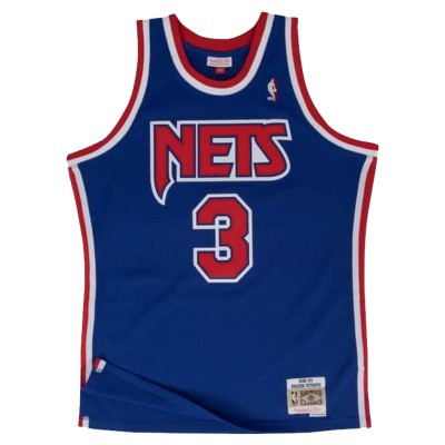 MITCHELL & NESS NEW JERSEY NETS DRAZEN PETROVIC #03 SWINGMAN 2.0 JERSEY NAVY