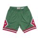 MITCHELL & NESS NBA GREEN WEEK SWINGMAN SHORTS BULL 08-09 DARK GREEN