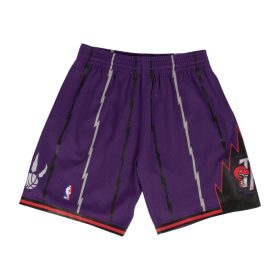   MITCHELL & NESS NBA TORONTO RAPTORS SWINGMAN ROAD SHORTS 98-99 PURPLE