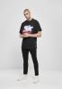 STARTER STARTER MULTICOLORED LOGO TEE BLACK/PINK