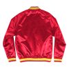 MITCHELL & NESS NBA HOUSTON ROCKETS LIGHTWEIGHT SATIN JACKET SCARLET