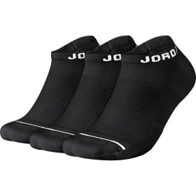 JORDAN JUMPMAN NO-SHOW SOCKS (3 PAIR) BLACK/BLACK/BLACK