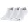 Jordan Jumpman No-Show Socks (3 Pair) WHITE/WHITE/WHITE/BLACK