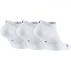 Jordan Jumpman No-Show Socks (3 Pair) WHITE/WHITE/WHITE/BLACK