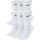 NIKE EVERYDAY CUSHIONED CREW 6PR SOCKS WHITE/BLACK