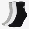 NIKE EVERYDAY LIGHTWEIGHT SOCKS GREY/WHITE/BLACK