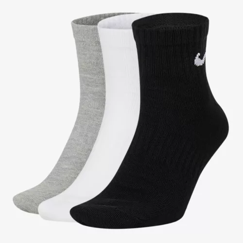 NIKE EVERYDAY LIGHTWEIGHT SOCKS GREY/WHITE/BLACK