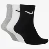 NIKE EVERYDAY LIGHTWEIGHT SOCKS GREY/WHITE/BLACK