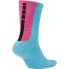 NIKE MIAMI HEAT CITY EDITION SOCKS BLUE GALE/LASER FUCHSIA/BLACK