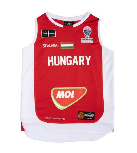 Hunbasket Spalding Hivatalos Mez Gyerek Piros 128