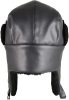 URBAN CLASSICS IMITATION LEATHER TRAPPER HAT BLACK