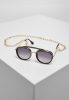 URBAN CLASSICS SUNGLASSES IBIZA WITH CHAIN BLACK/GOLD