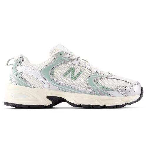 New Balance 530 Lifestyle Shoes Silver Metallic Mosaic Green 44