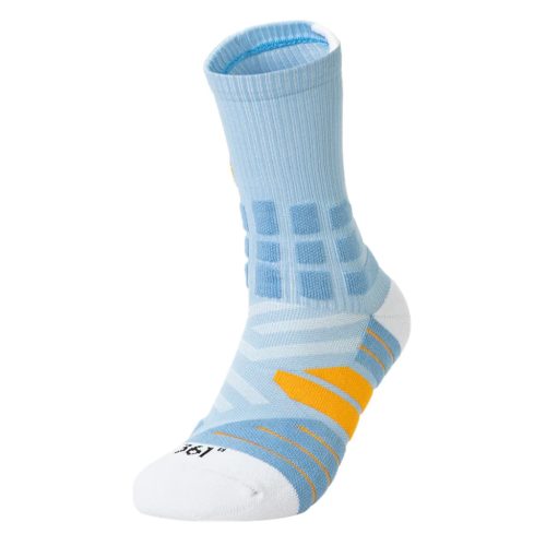 361° M's basketball long socks Lt.Blue