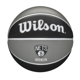   WILSON NBA TEAM TRIBUTE BROOKLYN NETS BASKETBALL 7 BLACK/GREY
