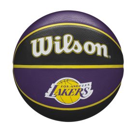   WILSON NBA TEAM TRIBUTE LOS ANGELES LAKERS BASKETBALL 7 PURPLE/BLACK