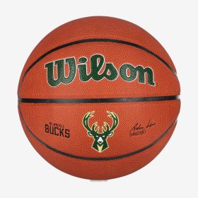 WILSON NBA TEAM COMPOSITE MILWAUKEE BUCKS BASKETBALL 7 BROWN