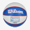 WILSON NBA TEAM RETRO MINI NEW JERSEY NETS BASKETBALL 3 BLUE/WHITE