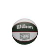 WILSON NBA TEAM RETRO MINI MILWAUKEE BUCKS BASKETBALL 3 GREEN/WHITE