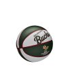 WILSON NBA TEAM RETRO MINI MILWAUKEE BUCKS BASKETBALL 3 GREEN/WHITE