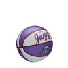 WILSON NBA TEAM RETRO MINI UTAH JAZZ BASKETBALL 3 PURPLE/WHITE