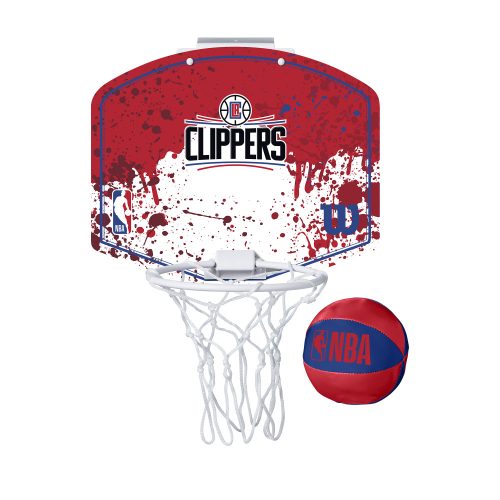WILSON NBA TEAM MINI HOOP LOS ANGELES CLIPPERS RED/BLUE
