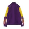 MITCHELL & NESS LOS ANGELES LAKERS NBA HOOK SHOT WARM UP JACKET PURPLE