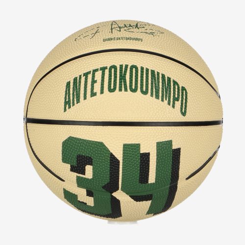 WILSON NBA PLAYER ICON MINI BSKT GIANNIS ANTETOKOUNMPO Green/Beige 3